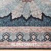 Turkish Carpet Oriental Silk Rug Blue Sutan Design Hand Knotted Carpet 5x7ft - Image 7