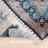 Turkish Carpet Oriental Silk Rug Blue Sutan Design Hand Knotted Carpet 5x7ft - Image 8