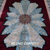 Turkish Rug Handmade Carpet Silk Red Oriental Rug 6x9ft - Image 4