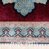 Turkish Rug Handmade Carpet Silk Red Oriental Rug 6x9ft - Image 5