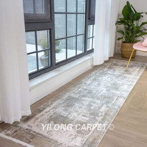 Bamboo Silk Carpet Soft Modern Luxury Villa Rug Runner 2.62x13.12ft