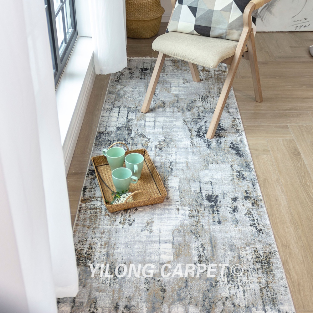 Bamboo Silk Rug Runner Soft Modern Luxury Villa Rug Runner 2.62x9.84ft