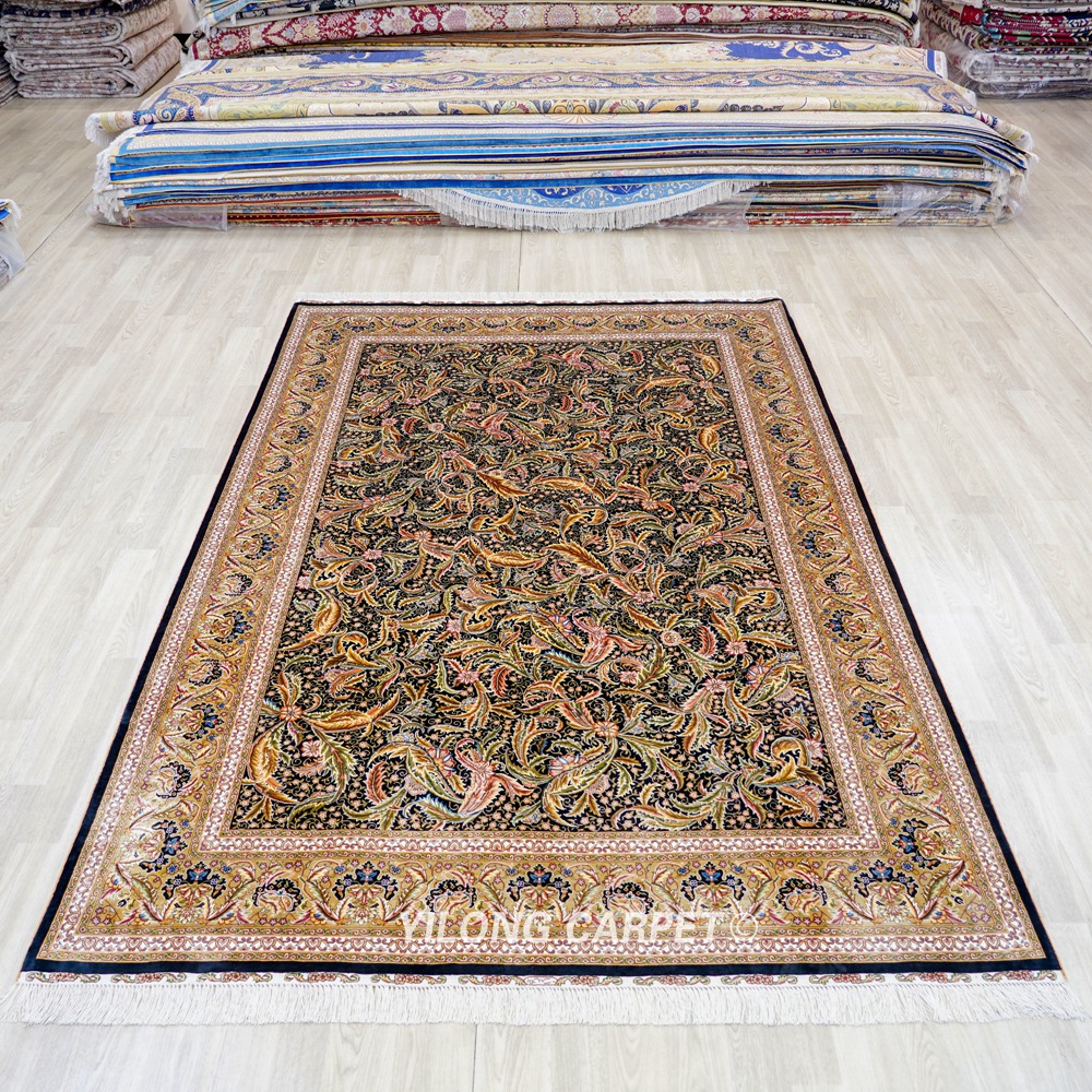 Turkish Silk Rug Handmade Carpet Silk Oriental Rug 6x9ft Sold Out - Image 3