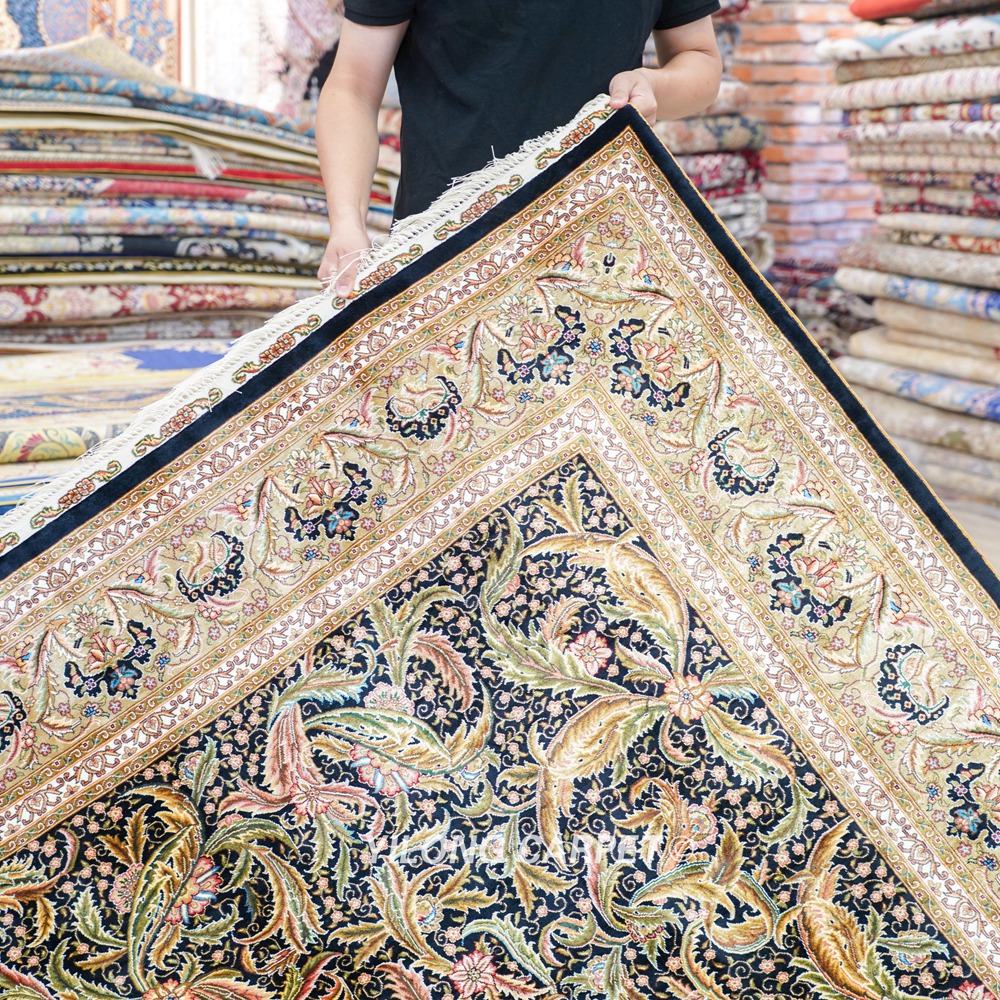 Turkish Silk Rug Handmade Carpet Silk Oriental Rug 6x9ft Sold Out - Image 9