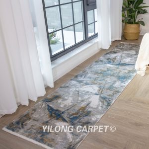 Bamboo Silk Carpet Soft Modern Luxury Villa Rug Runner 2.62x13.12ft