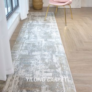 Modern Bamboo Silk Carpet Soft Luxury Villa Rug Runner 2.62x13.12ft