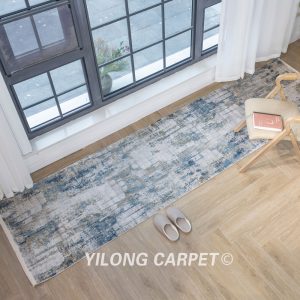 Bamboo Silk Rug Runner Soft Modern Luxury Villa Rug Runner 2.62x9.84ft