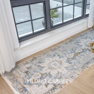 Bamboo Silk Rug Runner Soft Modern Luxury Villa Rug Runner 2.62x9.84ft