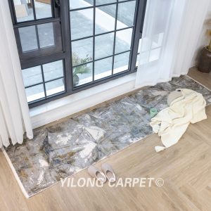 Bamboo Silk Rug Runner Soft Modern Luxury Rug Runner 2.62x9.84ft