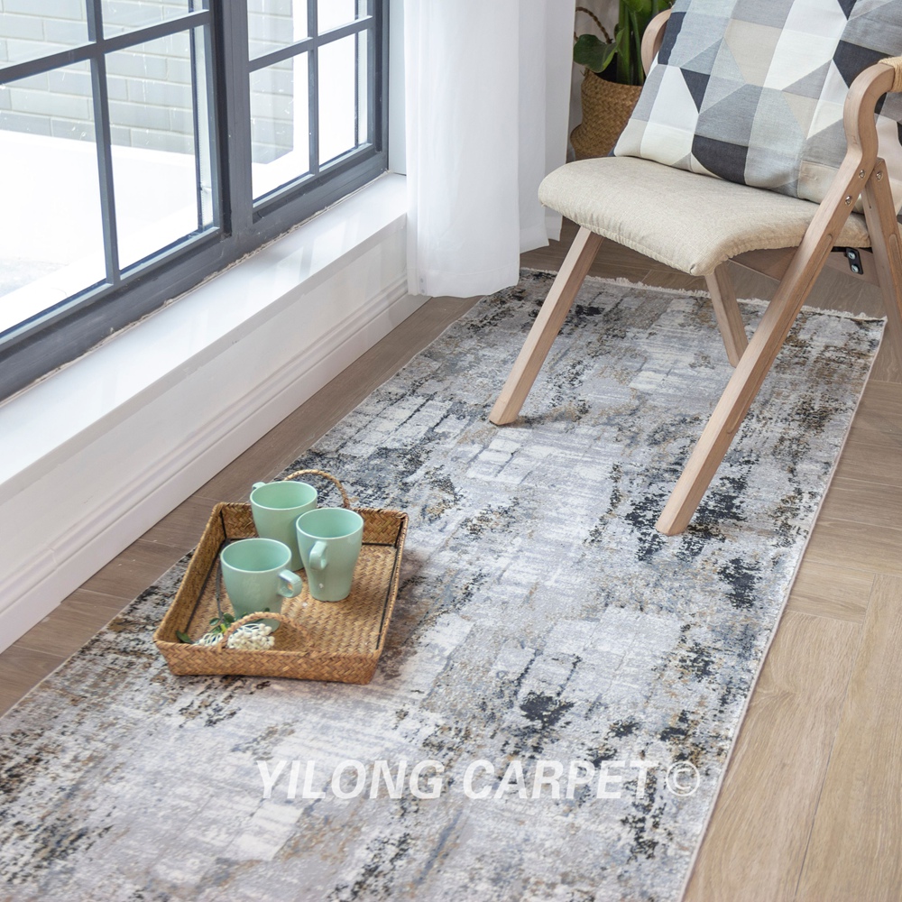 Bamboo Silk Rug Runner Soft Modern Luxury Villa Rug Runner 2.62x9.84ft - Image 9