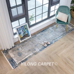 Bamboo Silk Carpet Soft Modern Luxury Villa Rug Runner 2.62x9.84ft