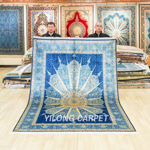 Turkish Silk Rug Handmade Silk Carpet Luxury Oriental Rug 6x9ft