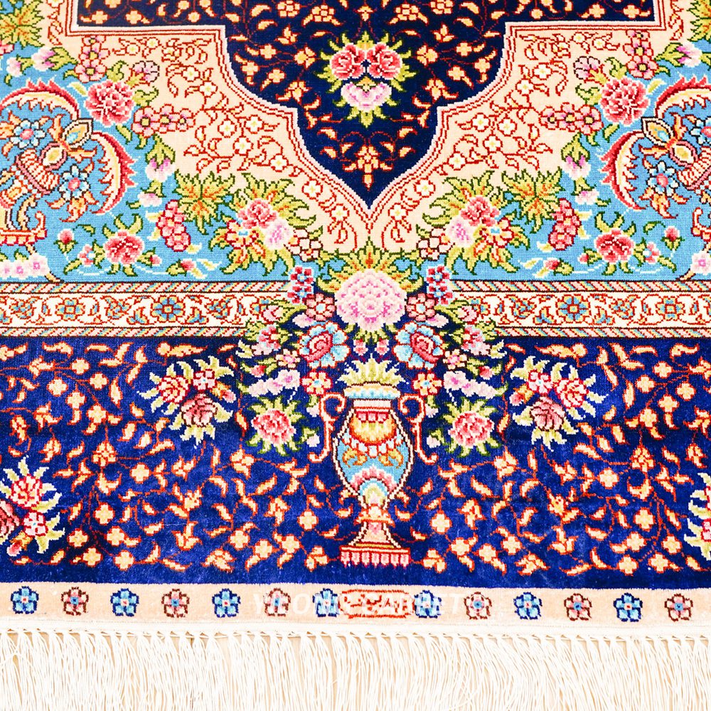 Persian Rugs For Sale Online Hand Knotted Silk Rug 3x5ft - Image 6