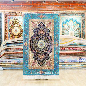 Luxury Persian Silk Rug Handmade Silk Rug 3x5ft