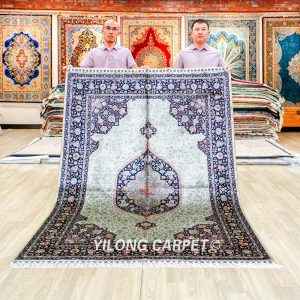 Turkish Carpet Oriental Silk Rug Hand Knotted Carpet 5x7ft
