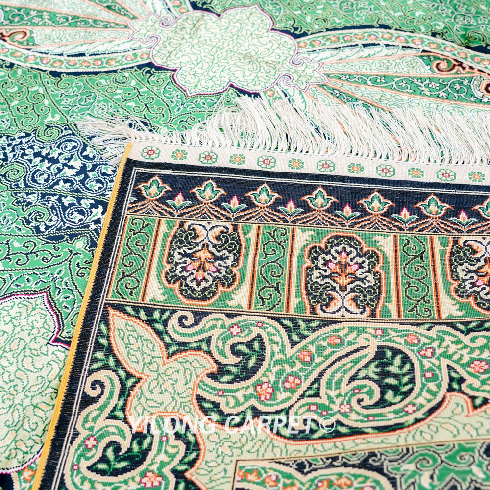 Turkish Handmade Area Silk Rug 4x6ft - Image 8