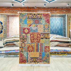 Hand-Knotted Silk Persian Collection Rug for Home or Office 3x5ft