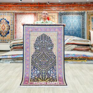 Persian Tree of Life Hand-Knotted Silk Rug for Home Decor 3x5ft