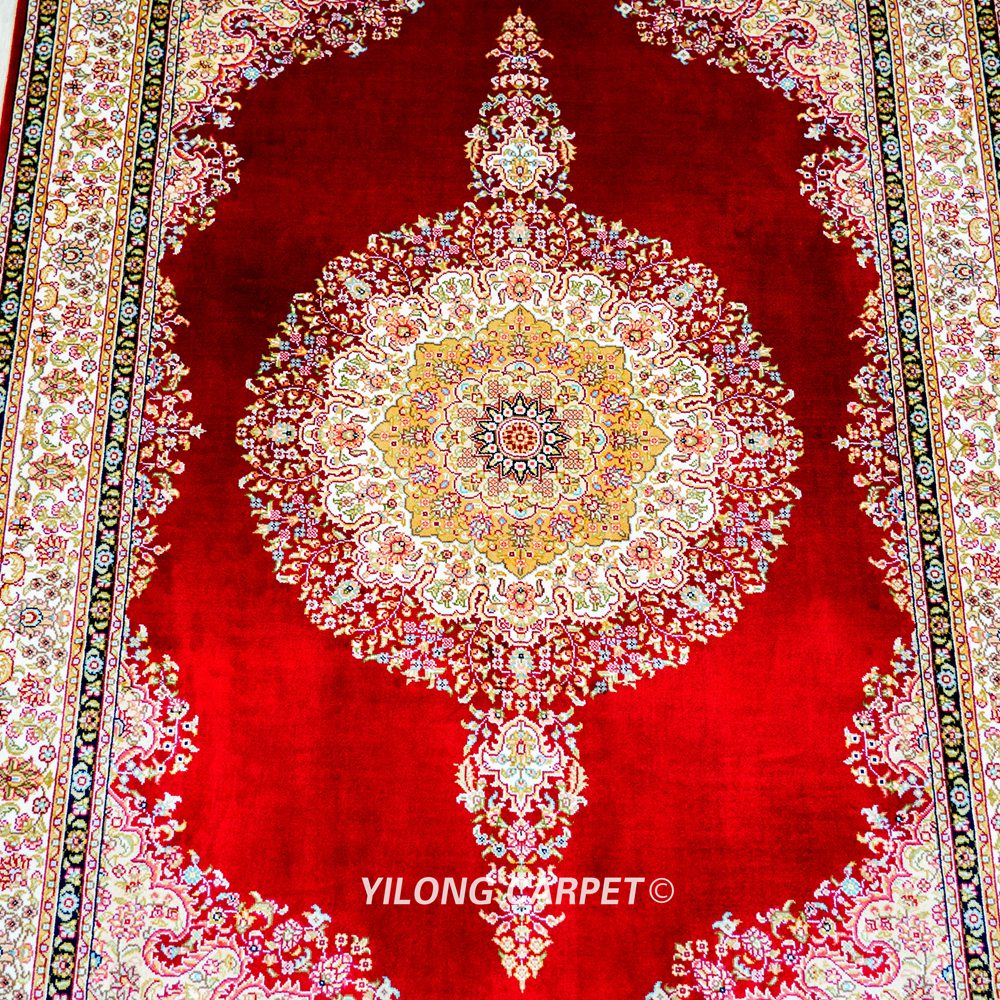 Persian Hand-Knotted Silk Luxury Rug 3x5ft - Image 5