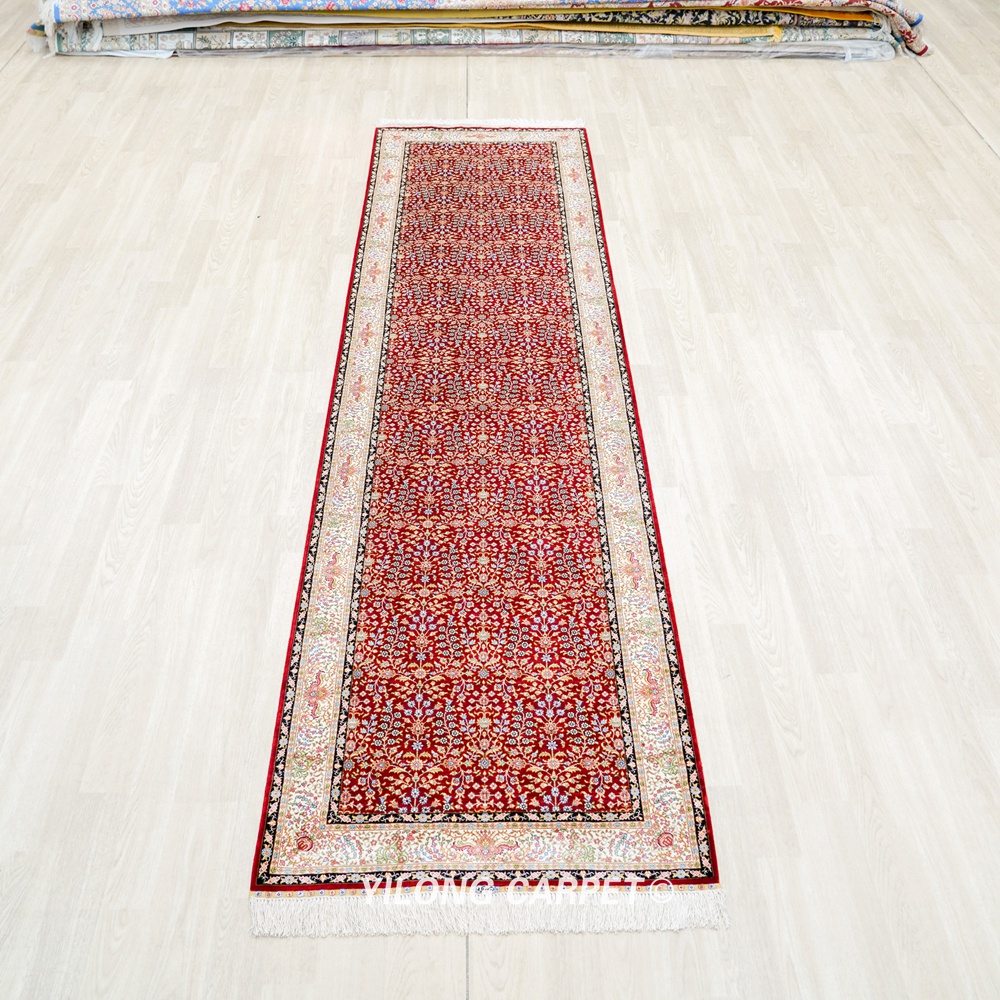 YILONG TJ1091A silk runner rug 2.6x9.84 ft ready stock