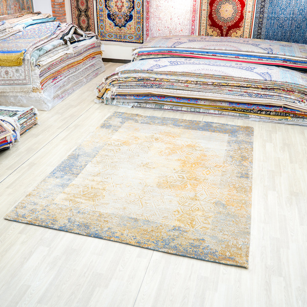 Red and Orange Handmade Wool Area Rug for Living Room 7.81x10.17ft - Image 5