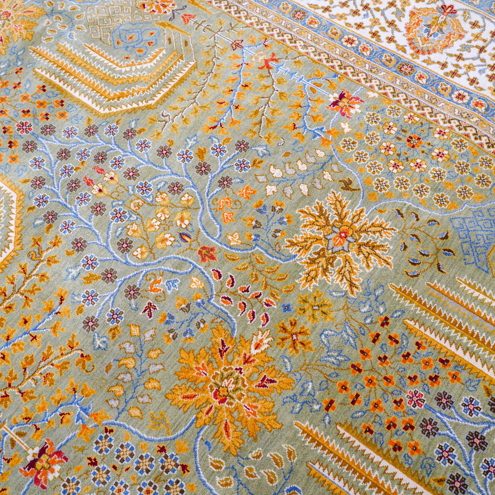 Brown Multicolor Handmade Wool Area Rug for Living Room 9.09x12.34ft - Image 8