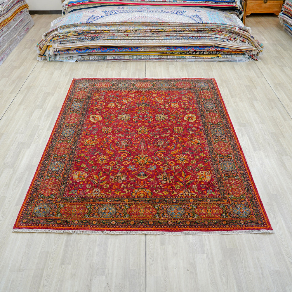 Modern Wool Carpet Villa Blue Hand Knotted Wool Soft Thick Carpet 7.9x10ft (Copy) (Copy) - Image 3