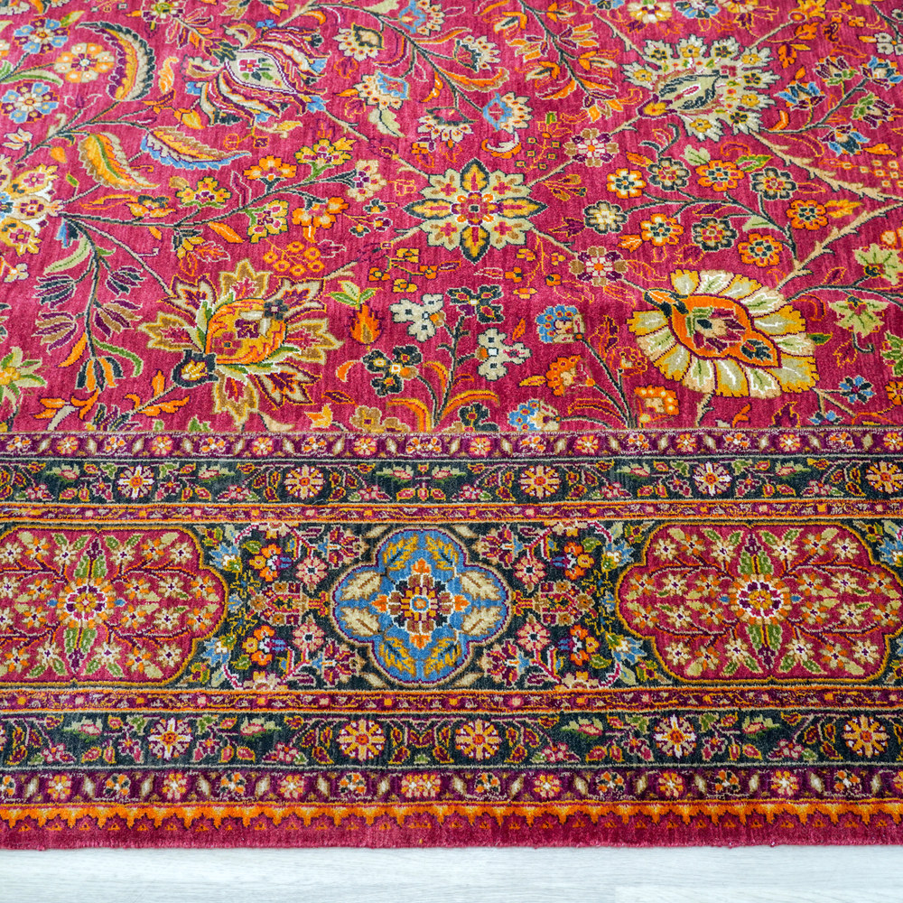 Modern Wool Carpet Villa Blue Hand Knotted Wool Soft Thick Carpet 7.9x10ft (Copy) (Copy) - Image 7