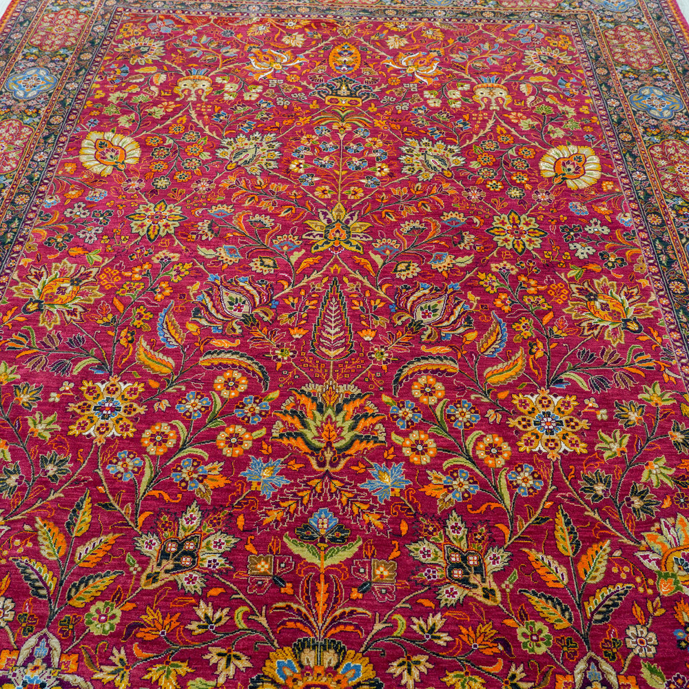 Modern Wool Carpet Villa Blue Hand Knotted Wool Soft Thick Carpet 7.9x10ft (Copy) (Copy) - Image 8