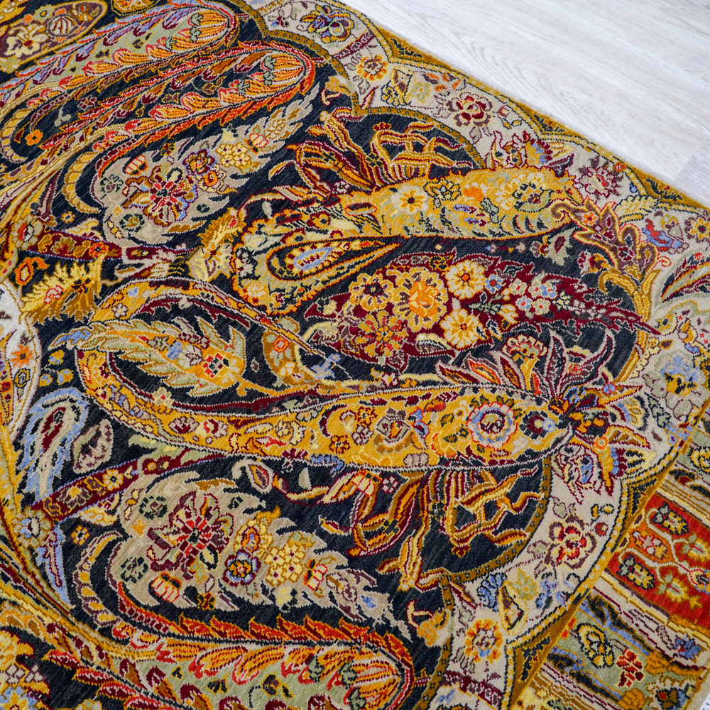 Pink Multicolor Handmade Wool Area Rug for Living Room 8.17x10.14ft - Image 7