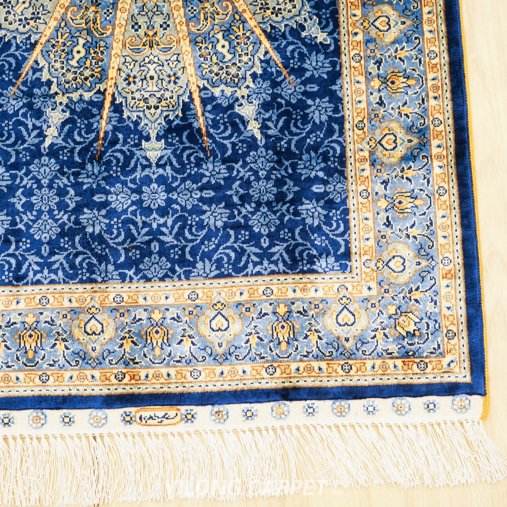 2x6 Hand-Knotted Silk Rug - CZN114A | YILONG - Image 3