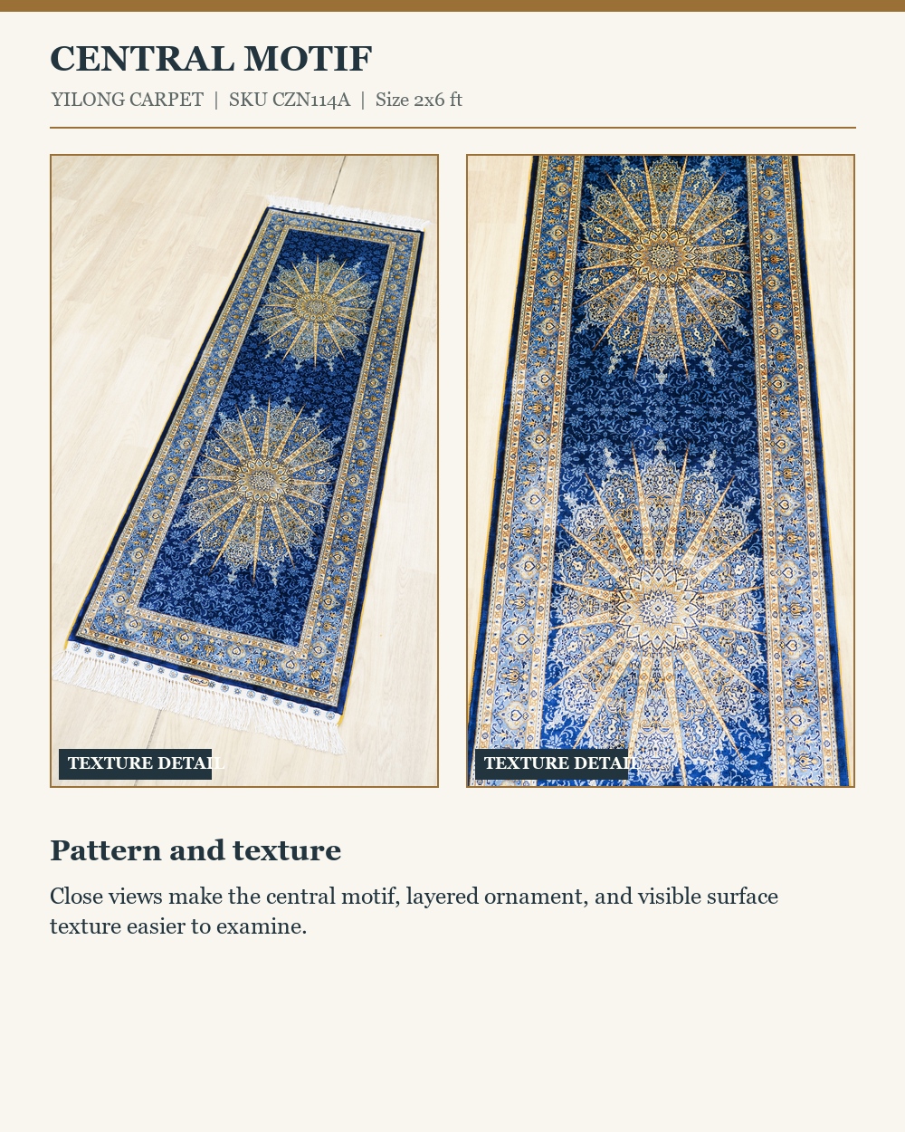 CZN114A rug detail panel 2