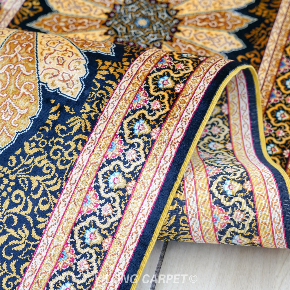 Brown and gold Hand-Knotted Real Silk Rug 2 × 6 ft | CZN118A | Turkish Style | YILONG - Image 6