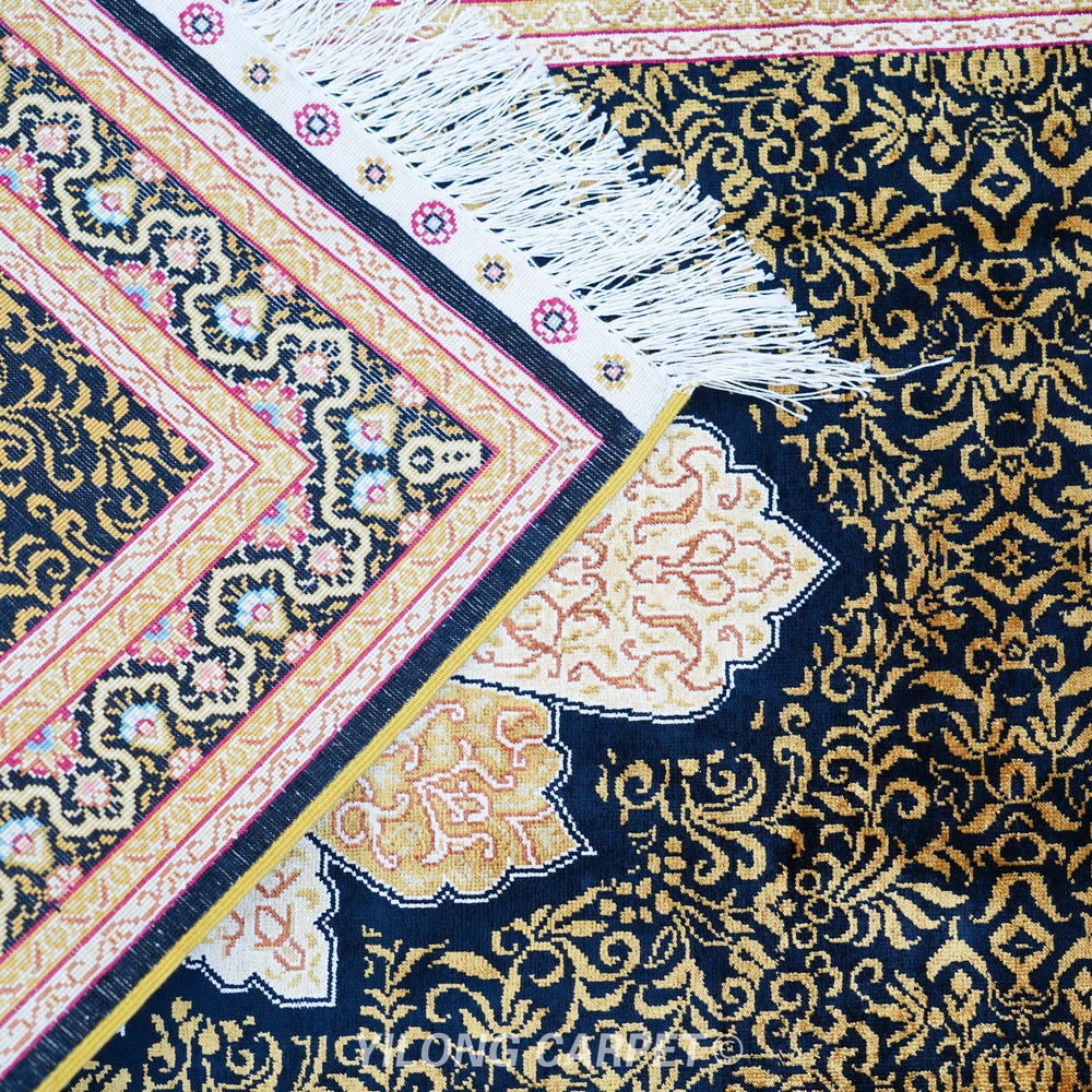 Brown and gold Hand-Knotted Real Silk Rug 2 × 6 ft | CZN118A | Turkish Style | YILONG - Image 9