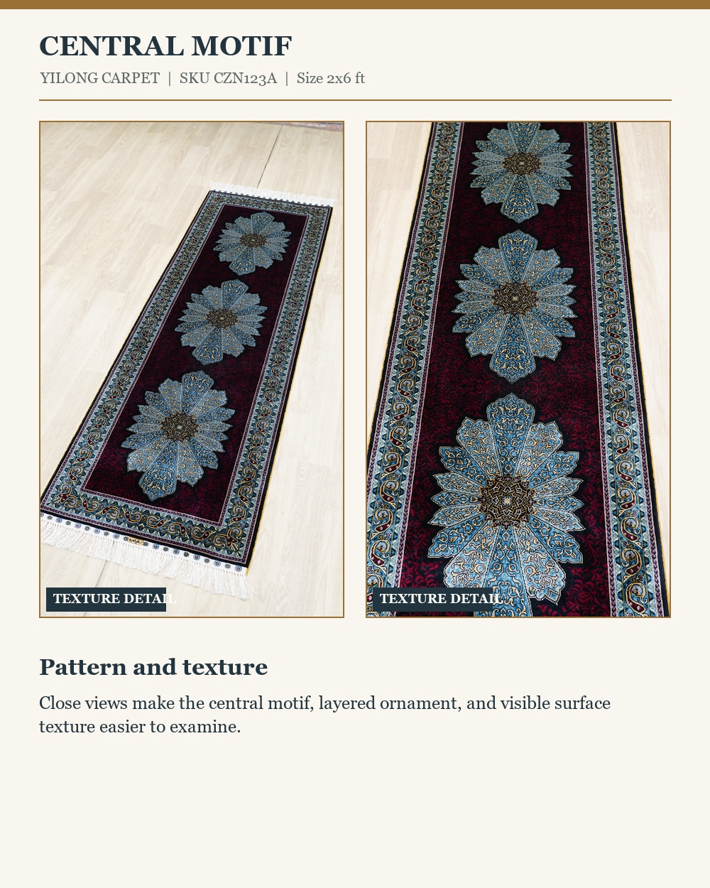 CZN123A rug detail panel 2