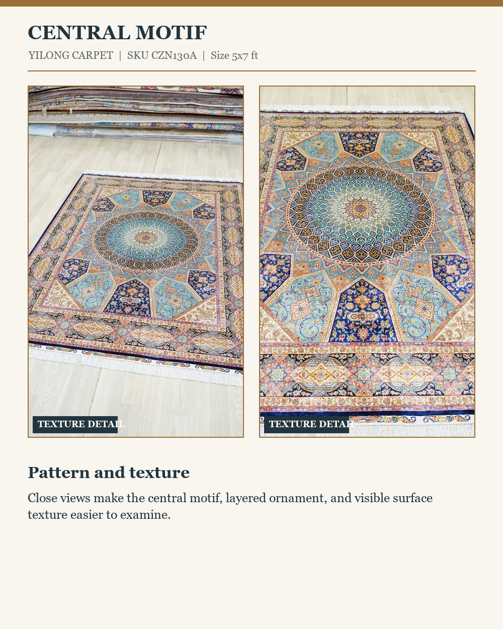 CZN130A rug detail panel 2