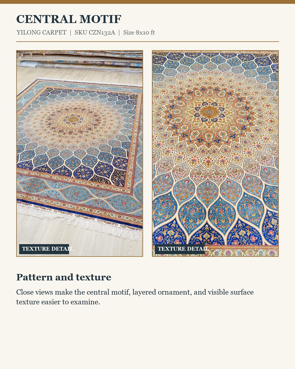 CZN132A rug detail panel 2