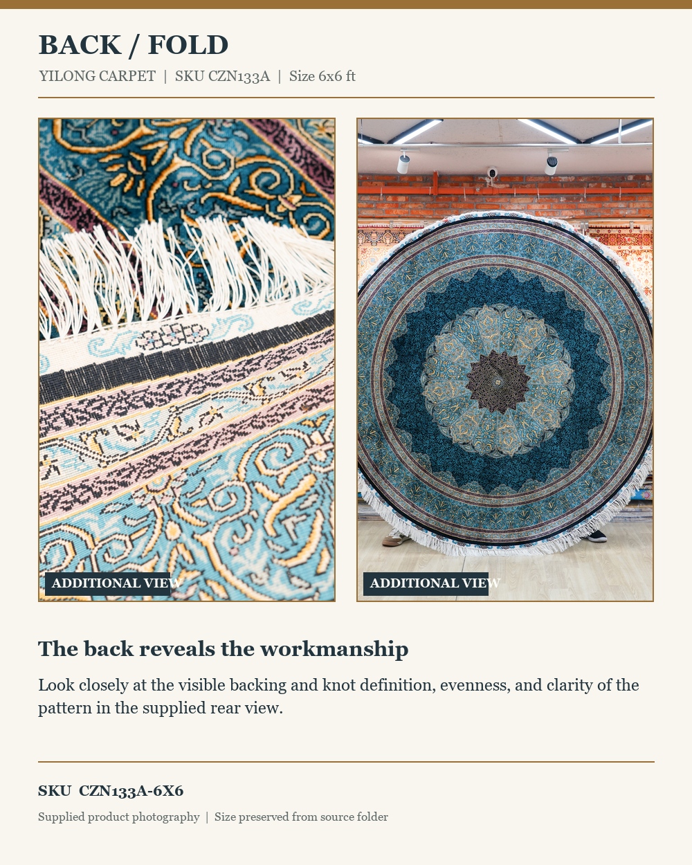 CZN133A rug detail panel 4